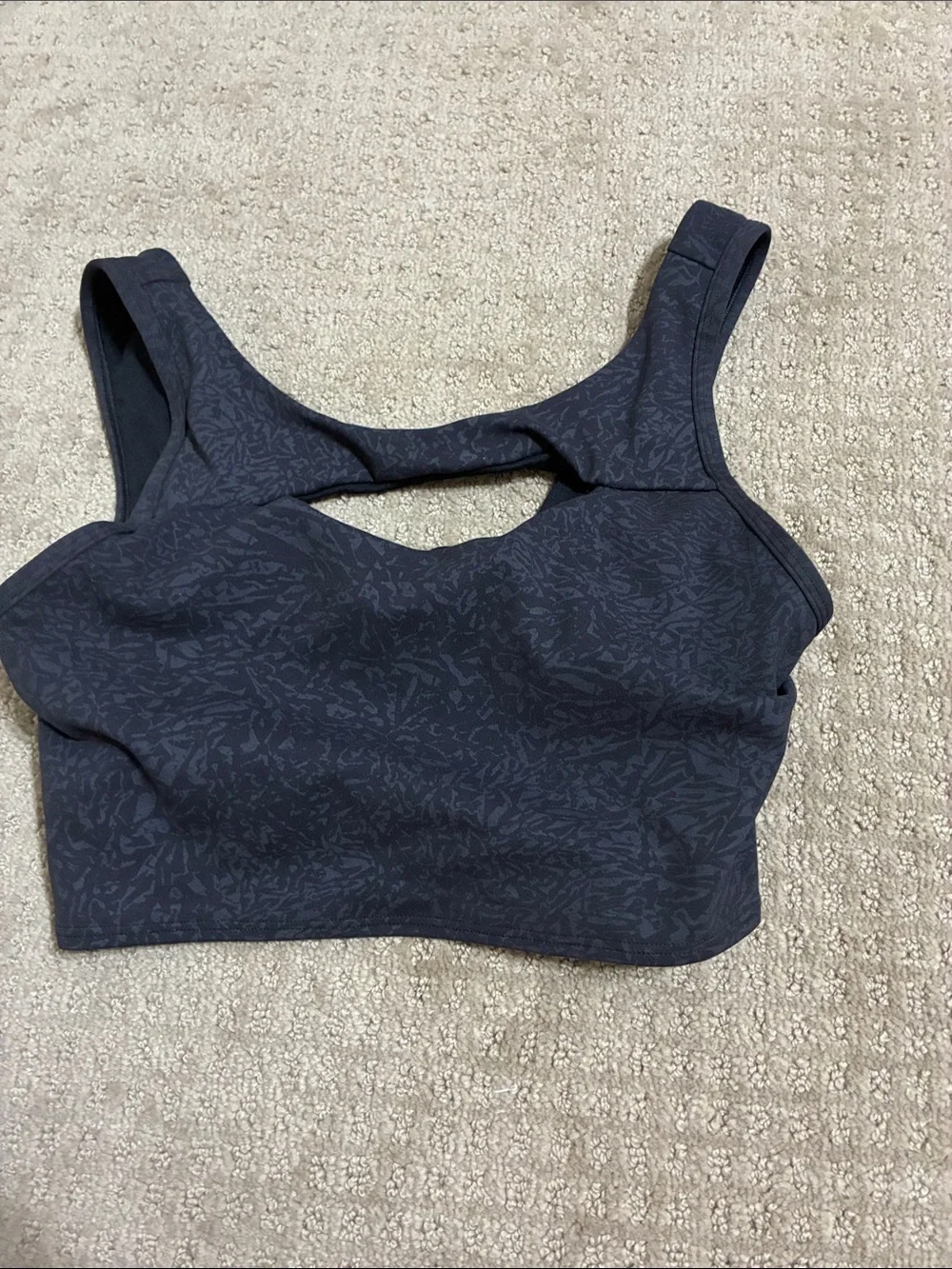 lululemon athletica Black Textured Sports Bralette
